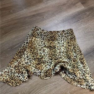 Y2K grail I.C.E animal print skirt